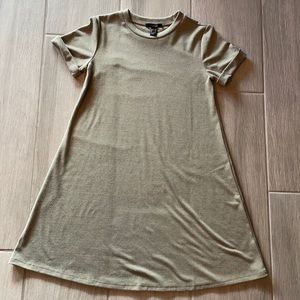 Olive Green forever 21 t shirt dress